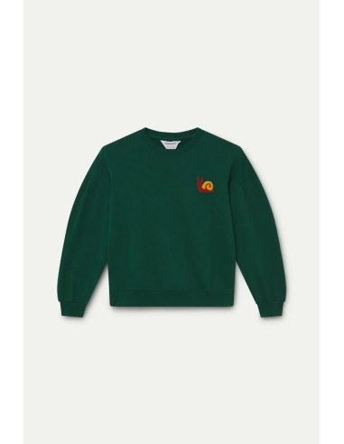 SUDADERA 100% ALGODON VERDE CON PARCHE DE CARACOL 42017