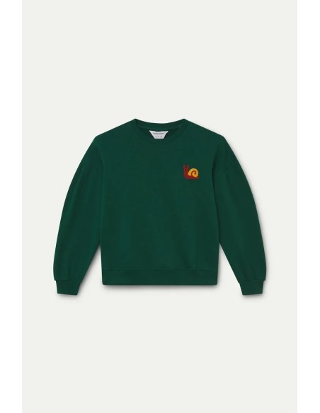 SUDADERA 100% ALGODON VERDE CON PARCHE DE CARACOL 42017