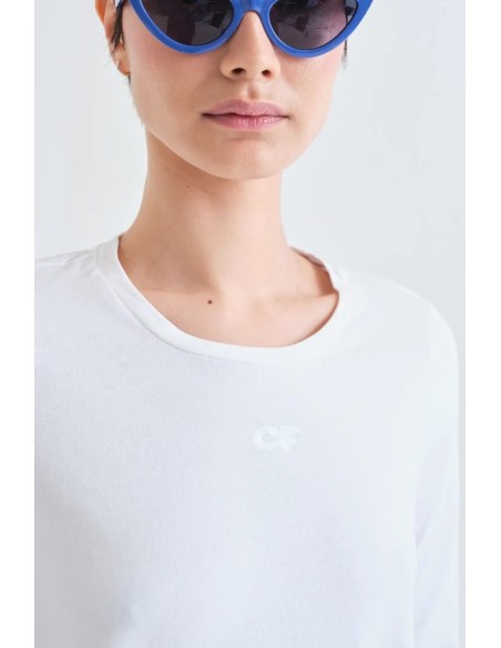 CAMISETA100% DE ALGODON BLANCO ''CF'' 11027