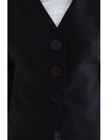 CARDIGAN NEGRO CON BOTONES GRANDES 10210