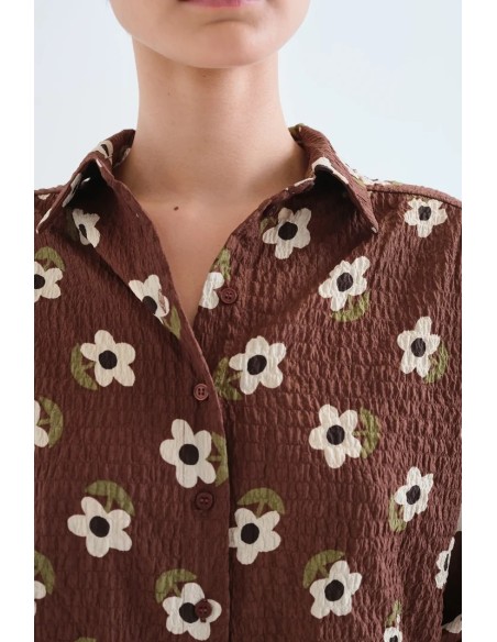 CAMISA  CON ESTAMPADO SANTINI 41014