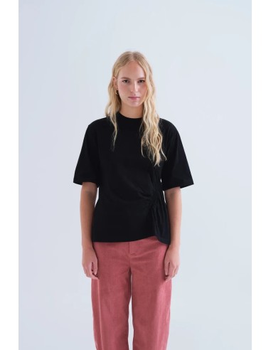 CAMISETA BASICA 100% ALGODON NEGRO 11009