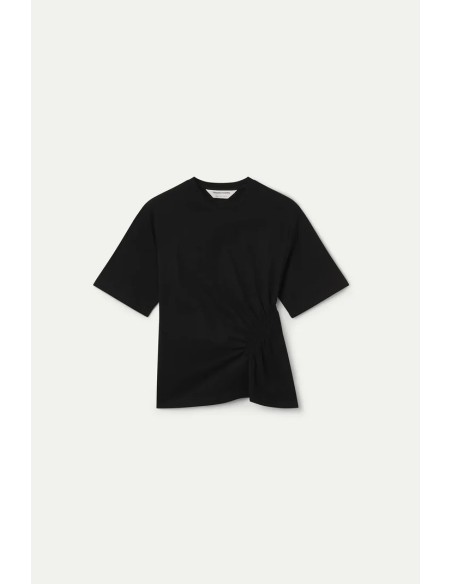CAMISETA BASICA 100% ALGODON NEGRO 11009