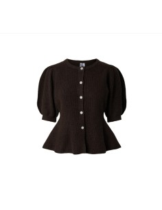 CHAQUETA MANGA CORTA MARRON PCSILLY 2