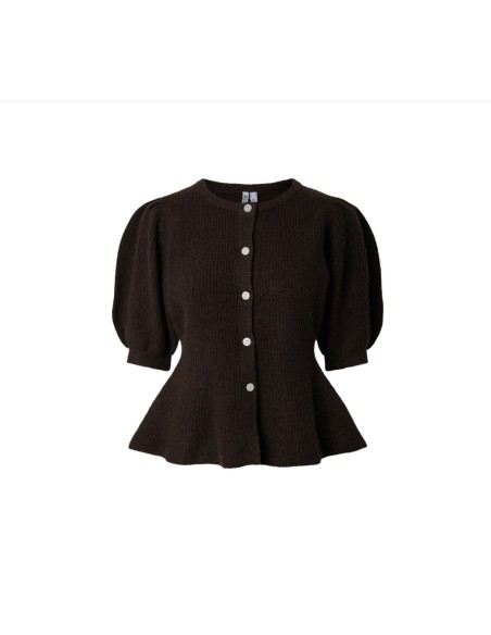 CHAQUETA MANGA CORTA MARRON PCSILLY