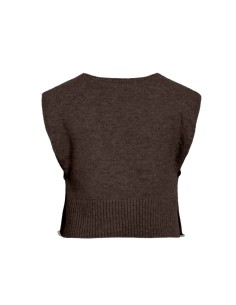 CHALECO PUNTO VILYLA MARRON 2