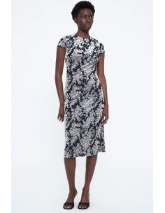 VESTIDO MIDI ESTAMPADO DEVORÉ 11279