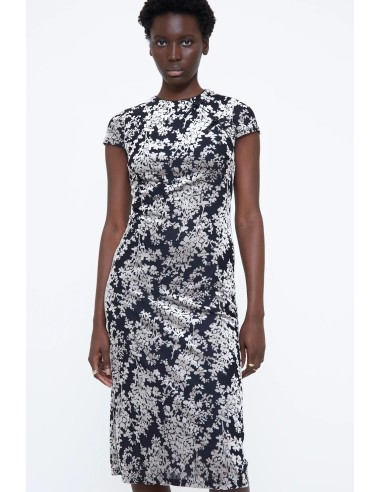 VESTIDO MIDI ESTAMPADO DEVORÉ 11279
