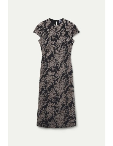 VESTIDO MIDI ESTAMPADO DEVORÉ 11279