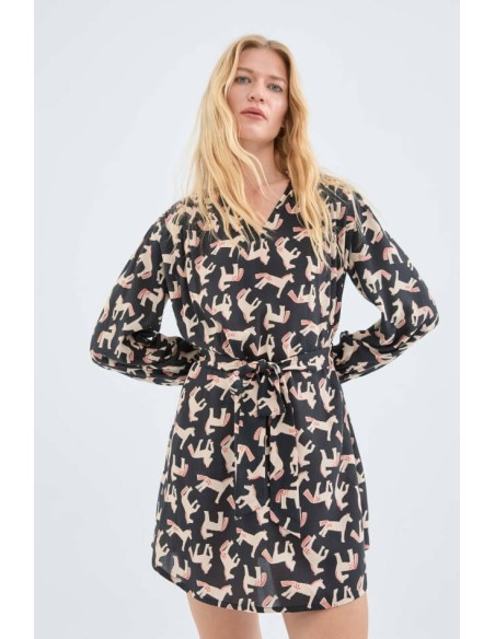 VESTIDO CORTO HORSE 12110