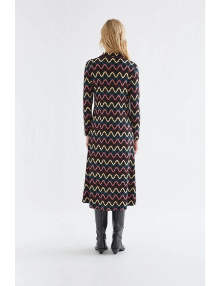 VESTIDO MIDI CON ESTAMPADO SKEIN 11156 SIN FOTO PRECIO