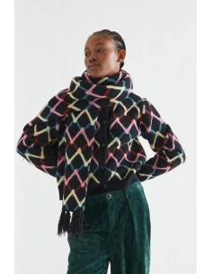 CARDIGAN CON ESTAMPADO SKEIN 10367