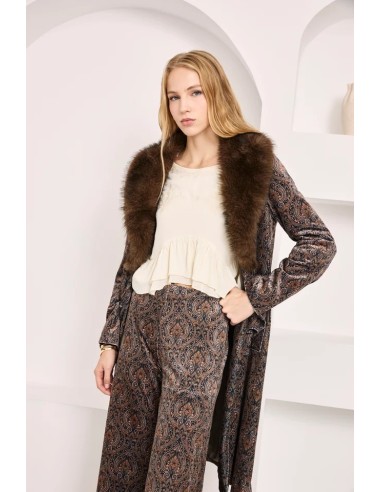 ABRIGOTERCIOPELO ESTAMPADO ZEKI