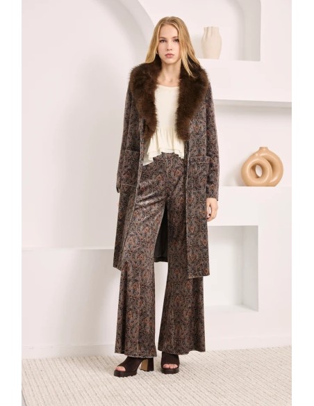 ABRIGOTERCIOPELO ESTAMPADO ZEKI