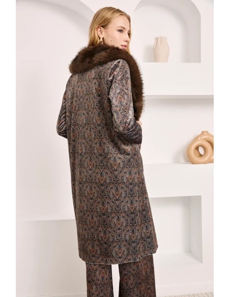 ABRIGOTERCIOPELO ESTAMPADO ZEKI