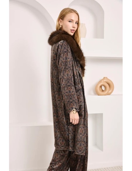 ABRIGOTERCIOPELO ESTAMPADO ZEKI