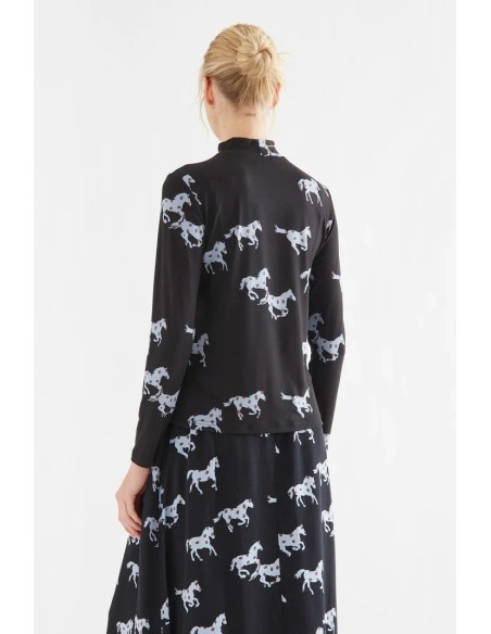 CAMISETA CON ESTAMPADO HORSE 12107