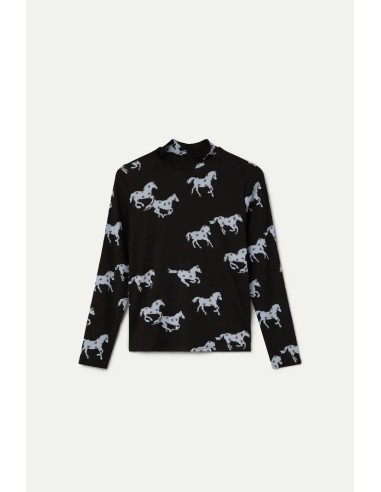 CAMISETA CON ESTAMPADO HORSE 12107