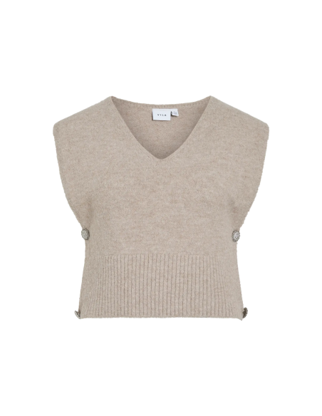 CHALECO PUNTO VILYLA BEIGE