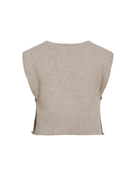CHALECO PUNTO VILYLA BEIGE
